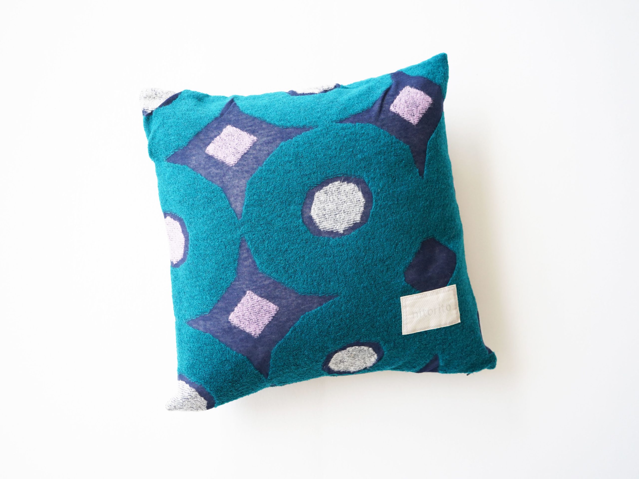 Cushion Cover (花まる_navy)
