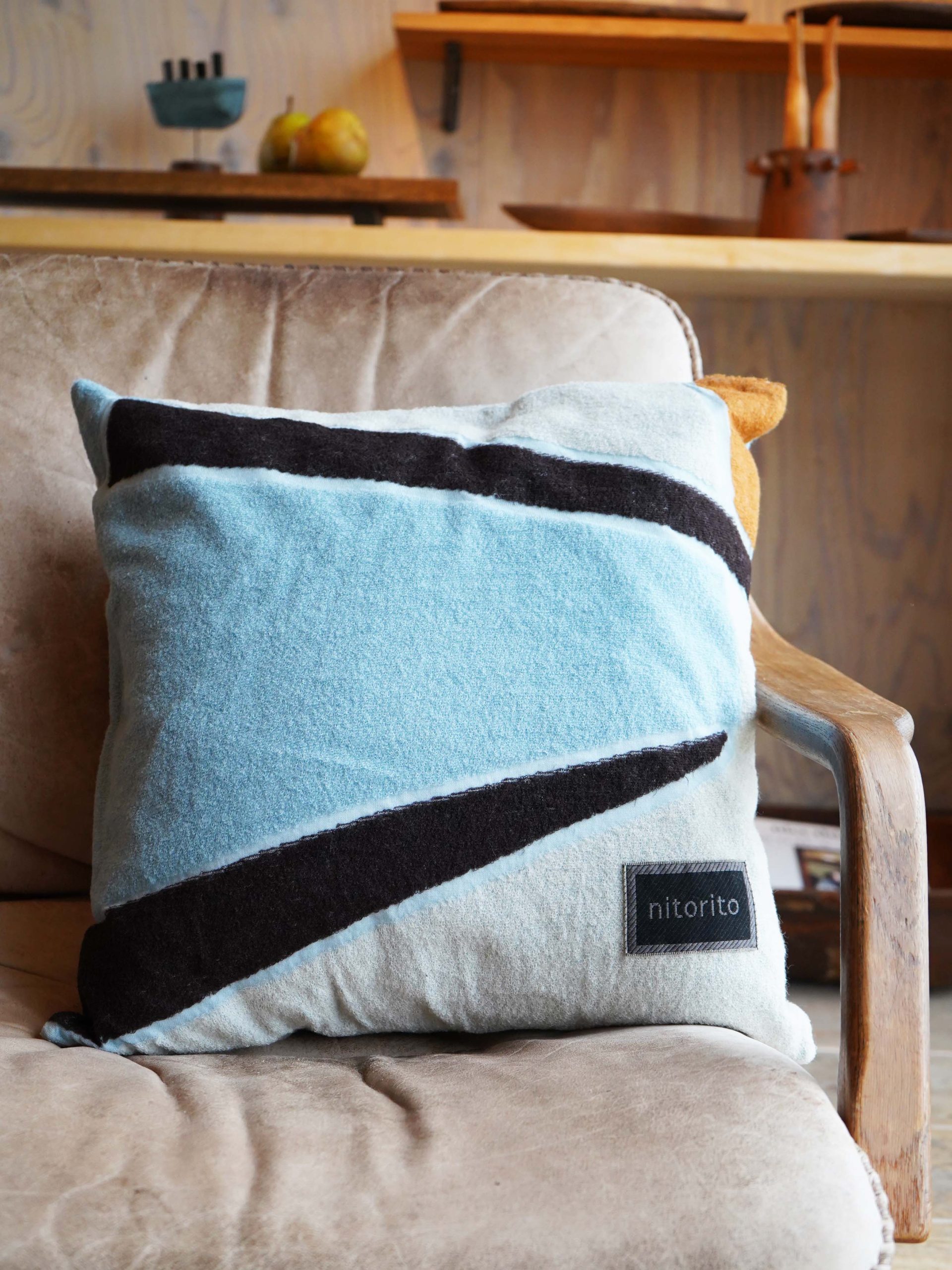 Cushion Cover (hakuba_blue)